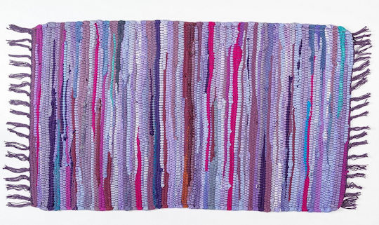 Patchwork Baumwoll-Μωβ 50x80