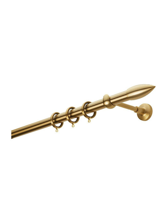 Metallic Curtain Pole Φ25 Zogometal E0430 Matte Beige 160cm Double by Rail