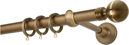 Metallic Curtain Pole Φ25 Zogometal Pr0079 Bronze 200cm
