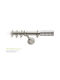 Curtain Pole Viometale Set Argentina Φ25 Nickel Matt-Chrome 160cm Double Set by Rail 160 Cm