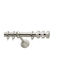 Curtain Pole Viometale Set Anais Φ25 Nickel Matt Strass 160cm Double Set by Rail 160 cm