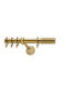 Curtain Pole Viometale Set Dominica Diameter 25 Matte Floor 160cm Double Set By Rail 160 Cm
