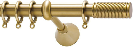Curtain Pole Viometale Set Dominica Diameter 25 Matte Floor 160cm Double Set By Rail 160 Cm