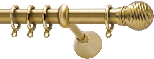 Curtain Pole Viometale Set Bahamas Ø25 Matt Floor 160cm Double Set by Rail 160 cm