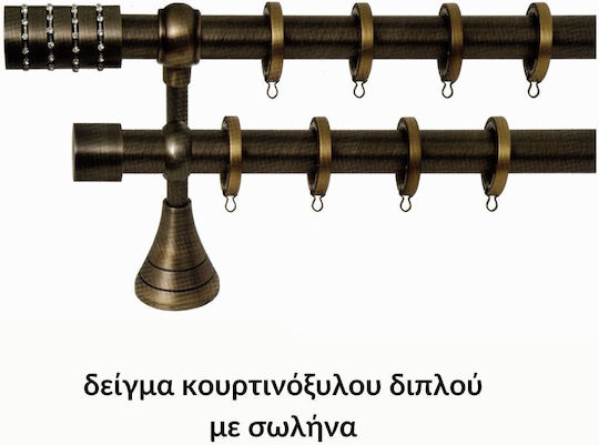 Vorhangstangen Import Φ25 Serie A Nr.7 Oxynte Import Hellas Double Innenseite Rohr 160cm