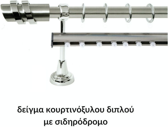 Куратиноксило Import Φ25 Серия Г No.5 Никел Мат Хром Import Hellas Двойно Вътрешно От Сидиродром 140см