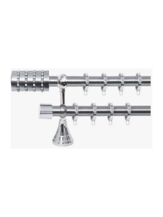 Curtain Pole No7 Import Φ25 Chrome Double Inner Tube 140cm