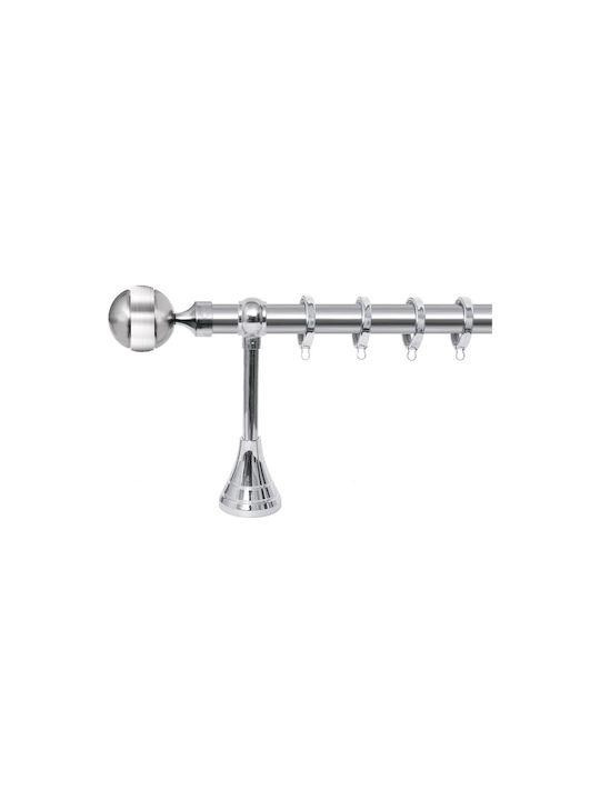 Κουρτινόξυλο Σταθερό Φ25 Inox No5 200cm