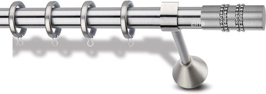 Metallic Curtain Pole Enis Ismini Chain Nickel Matte 160cm