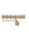 Metallic Curtain Pole F35 Enis Cassandra Matte Finish 160cm Double Rail