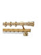 Metallic Curtain Pole Enis Limnos Matte Finish 160cm Double Rail