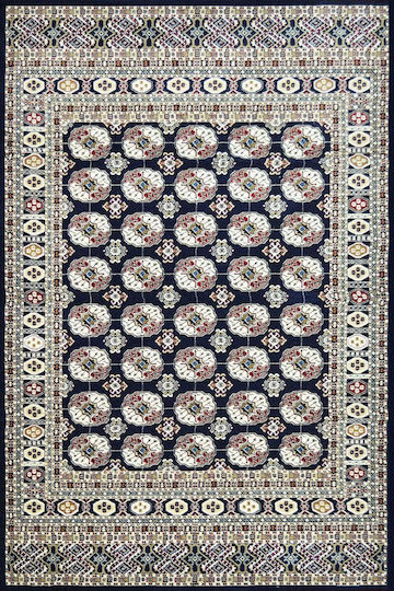 Buhara Blue Barok Living Room Rug 150x230cm