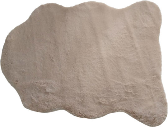 Γούνινο Χαλί 90x140 Natural Home Μπεζ