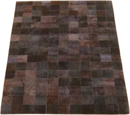 Jgs S.a Χαλί Σαλονιού Δερμάτινο Σκούρο Καφέ Branco Carpet-028 160χ230cm