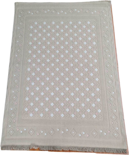 Wohnzimmer Teppich 160x240 Politis Home Rombus Ecru