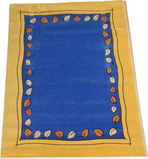 Politis Home Modena 6035 Blauer Wohnzimmer Teppich 160x220