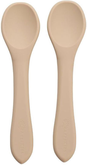 AppeKids Set Essgeschirr aus Silikon Beige 2Stück AK275503