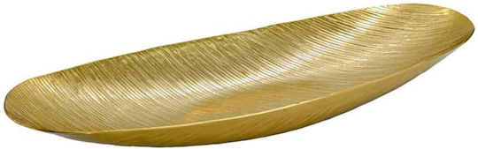 Fylliana Metallic Decorative Platter Yellow 49x17x6cm