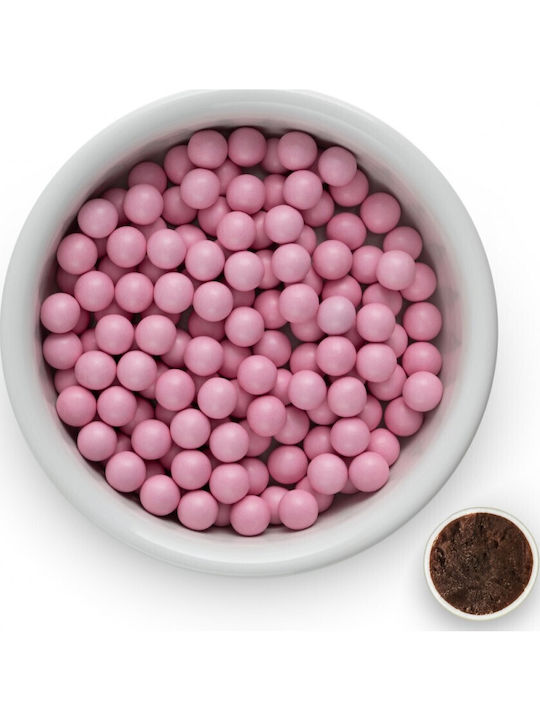 CHatzigiannakis Jordan Almonds Choco Balls Pearly In Classic Shape With Chocolate Flavour Pink 1000gr