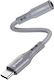 Techsuit Редовна USB 2.0 Кабел USB-C мъжки - 3,5 мм женски Сив 0.1м