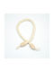 Decorative Cotton Curtain Tieback 5*4cm Ends Eyelets Height 95cm Ecru
