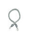 Διακοσμητικό Δέσιμο Κουρτίνας Rayon 5*4cm Τελειώματα Θυλάκια Υψος 95cm Γκρι