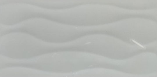 Fliese Groove Decor Weiß 20x40 cm