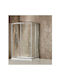 Devon Primus Plus Cr 13080 Offset Corner Entry Clean Glass Asymmetric Shower Cabin 2 Fixed & 2 Sliding Panels
