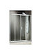 Schiebetür Duschkabine Axis Slider 181-184x185cm Sauberes Glas Chrom