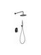 Excel Fuego Built-In Set Matte Black Mixer 2 Exits Hand Shower & Wall Shower Head