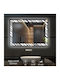 Mysmartmirror Осветено Огледало За Баня 70x100 Touch On Off Димер