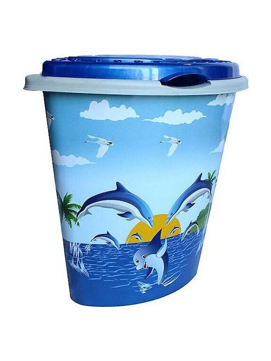 Wäschekorb Dreieckig 43lt 40x35x54cm Decor Delfin