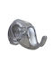 Bathroom Hook Hanger Set of 2 Pieces 7.1x9.1x7.3cm Plastic Wall-Mounted Screws Transparent Bama Italy