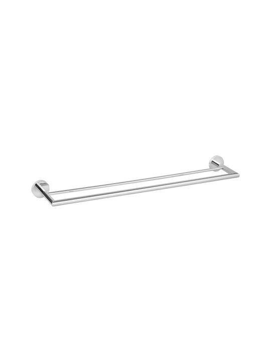 Διπλή Πετσετοθήκη 60cm Bronze Art Σειρά Loft-500 4250-10 Chrome