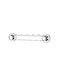 Tekno-tel Bathroom Hanger 5 Hooks 29x4x6cm Thickness 7mm Load Capacity 12kg Chrome-Plated Steel Extra Strong Suction Cup