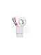 Tekno-tel Wall Toothbrush Holder 8x11x17cm 12kg Capacity Chrome-Plated Steel Plastic Holder Extra Strong Suction Cup