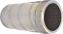 Spiroduct Stainless Steel Insulated Spiral Seam Silencer Ø100/150mm