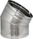 45° Curve Single Wall Inox Diameter 100