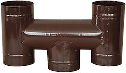 Ήta Kaminrohr Klapakis Ø12 Braune Emaille 035-0005