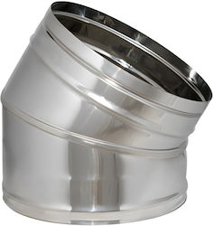 Ъгъл 45° Φ120 0,4мм Inox 304ce Technometal Hellas
