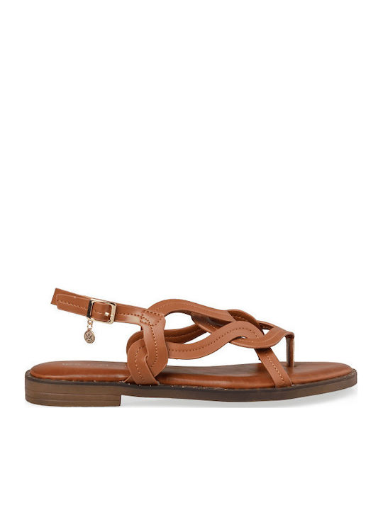 Envie Shoes Women's Flat Sandals in Brown Color