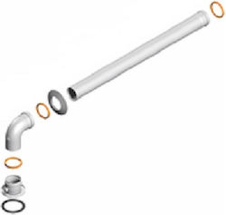 Horizontal 1m Corner Rosette Sealing Or Grid Only Extraction Ø80