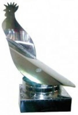 Kymasol Inox Rotating Chimney Pipe Crown Bird Square Base Thickness 0.40mm Dimensions 35x35cm