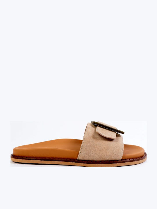 KMB Sandale Casual Damă de Piele Bej