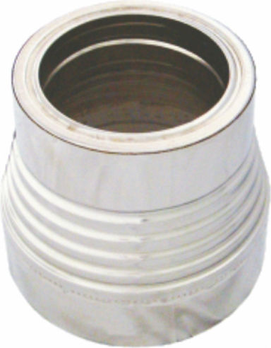 Spiroduct Inox Isolierte Kaminrohr Untersetzungsgetriebe 0.4mm Glatte Oberfläche Ø130 100-80mm