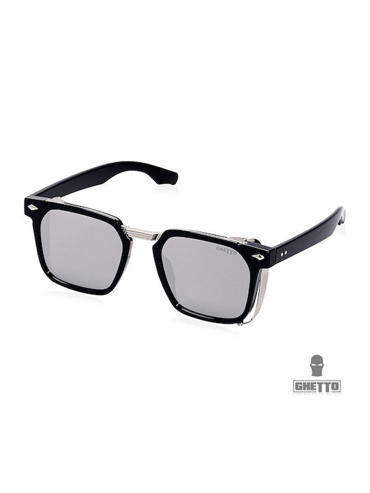 Silver Star Unisex Γυαλιά Ηλίου με Μαύρο Σκελετό και Μαύρο Φακό 3293