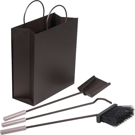 Seturi De Unelte Și Accesorii Pentru Șeminee Găleată 560 Montana Metalică Ruginie 30x12,5x44cm Viometal