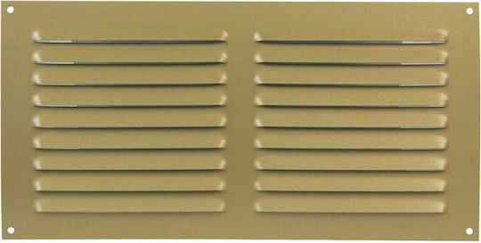Vent Louver Amig Double Gold 15cm X 30cm