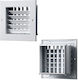 Closure Cap 200x100mm Aluminum White Vents