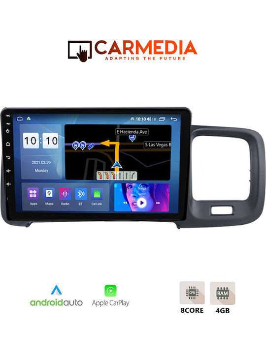 Carmedia Car Audio System for Volvo S60 2010-2018 (Bluetooth/USB/WiFi/GPS/Apple-Carplay/Android-Auto) with Touch Screen 9"